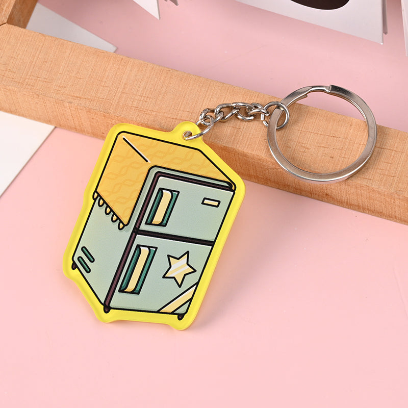 Custom Solid Colored Acrylic Keychains