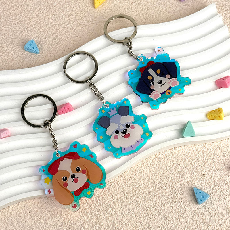 Custom Rainbow Acrylic Keychains/Charms