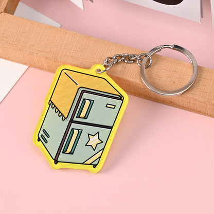 Custom Solid Colored Acrylic Keychains