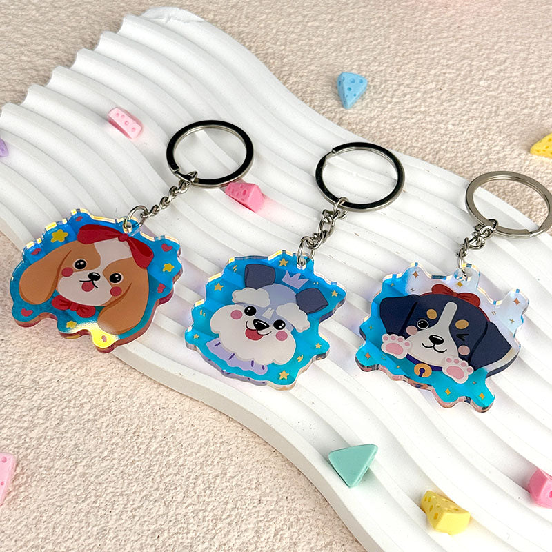 Custom Rainbow Acrylic Keychains/Charms